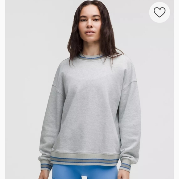 Lululemon Perfectly Oversized Ringer Crew Swwatshirt Large Women's NWT - Picture 6 of 6